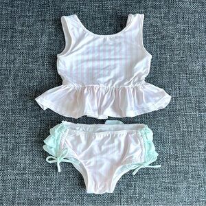 Wilding Striped Tankini Set Size 24 Months
